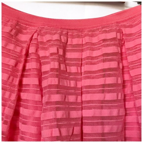 Anthropologie Maeve Pink Striped Skirt - Picture 3 of 3